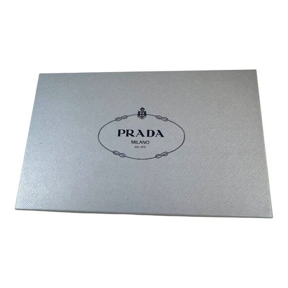 Prada Milano Designer Empty Shoe Box 12x8x5 Authentic Storage Gift Organization - Picture 2 of 10